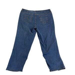 Just My Size Women 24W Short Stretch Classic Denim Jeans Cobalt Wash StraightLeg